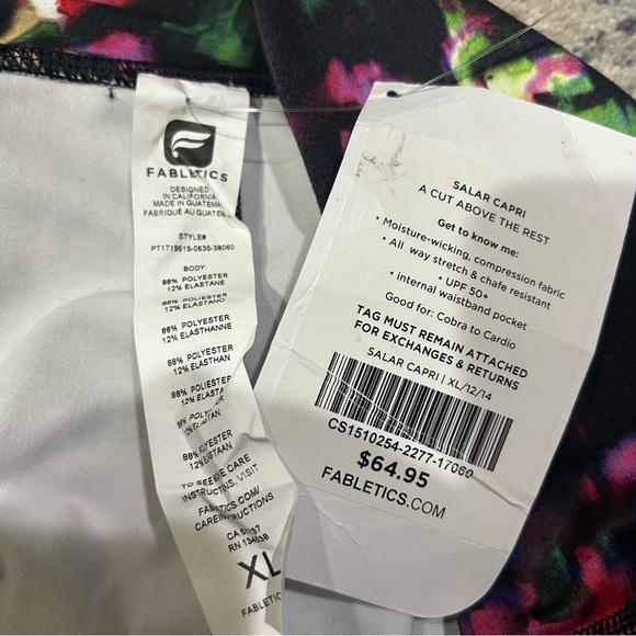 NWT Fabletics Chroma Multi-Colored A Cut Above the Rest Salar Capris Size XL - Picture 5 of 8